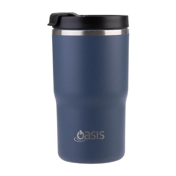Oasis Ceramic Lined Stainless Steel Insulated Travel Mug 480ml Indigo