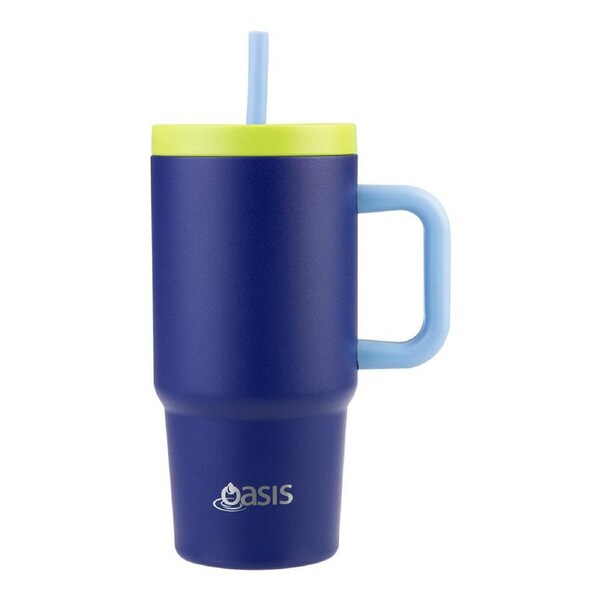 Oasis Stainless Steel Insulated Jnr Commuter Travel Tumbler 700ml Peacock Blue