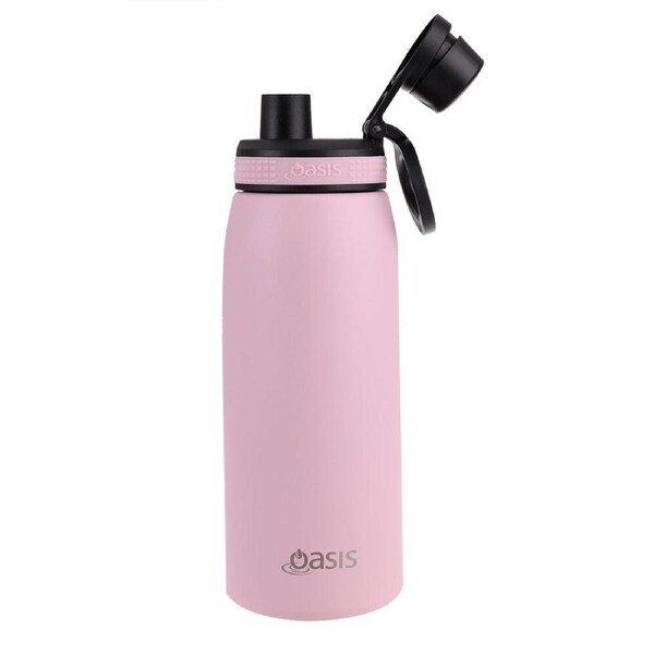 Oasis Stainless Steel Insulated Sports Bottle w/ Screw Cap 780ml Carnation