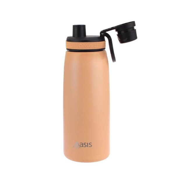 Oasis Stainless Steel Insulated Sports Bottle w/ Screw Cap 780ml Rockmelon