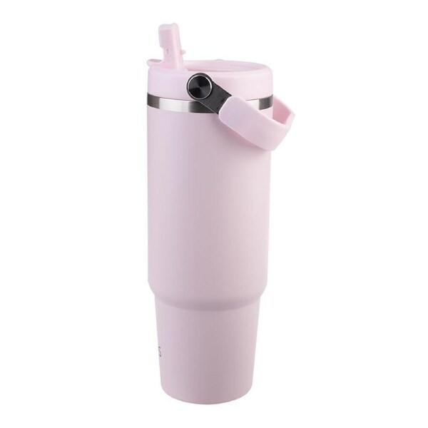 Oasis Stainless Steel Double Wall Voyager Carry Tumbler 900ml Pink Lemonade