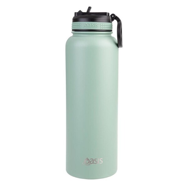 Oasis Stainless Steel Insulated Challenger Sports Bottle 1.1L Sage Green