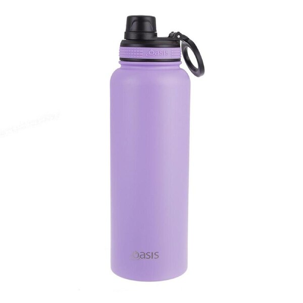 Oasis Stainless Steel Insulated Challenger Sports Bottle w/ Cap 1.1L Lavender