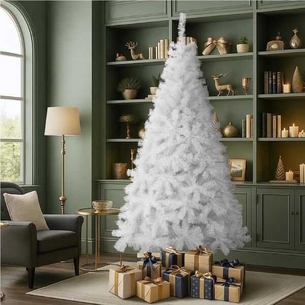 Tinseltown White Christmas Tree 2.1M 7FT Xmas Trees Decoration 1000tips