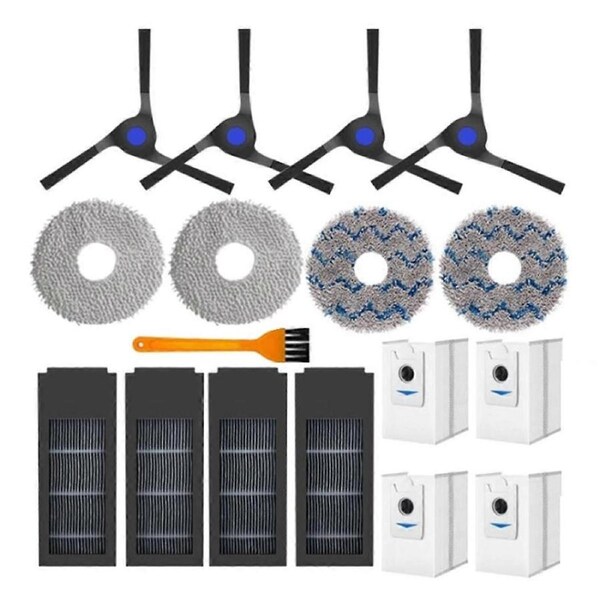 Replacement Parts for Deebot X2 / X2 Pro / X2 Omni Robot Vacuums Cleaner Side Brush Filter Mop Cloths Dust Bag