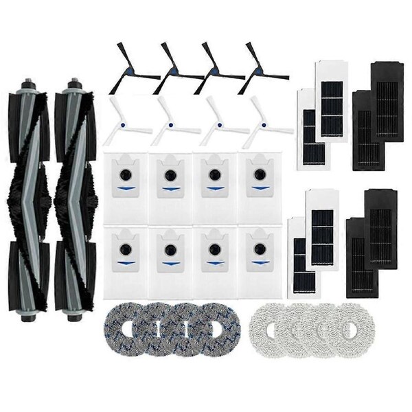 Replacement Parts for Deebot X2 / X2 Pro / X2 Omni Robot Vacuum Cleaner Main Side Brush Filter Mop Pads Dust Bag