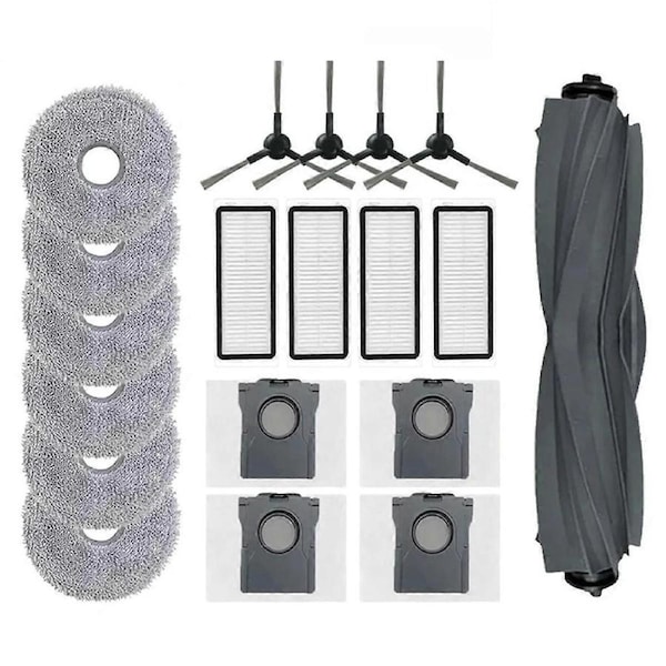 For Bot L30 Ultra Robot Vacuum Cleaner Spare Parts, Rubber / Side Brush Hepa Filter Mop Rag Dust Bag