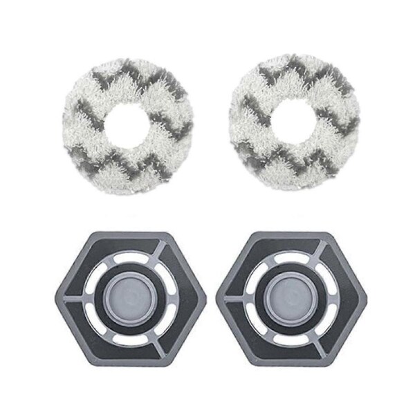 4PCS Replacement Parts for Deebot N9 / N9+ Robot Vacuum Cleaner Cleaning Cloth Holder Mop Rag Parts