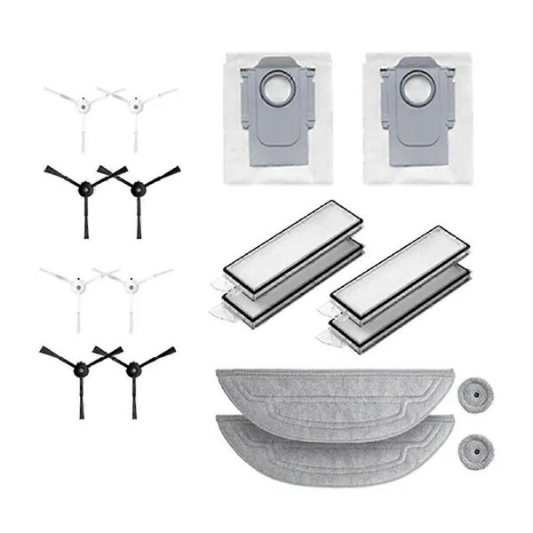 Replaceable Accessories for S8 MaxV Ultra G20s Robot Vacuum Cleaner Mop Choth Vacuum Bags Side Brush Filter