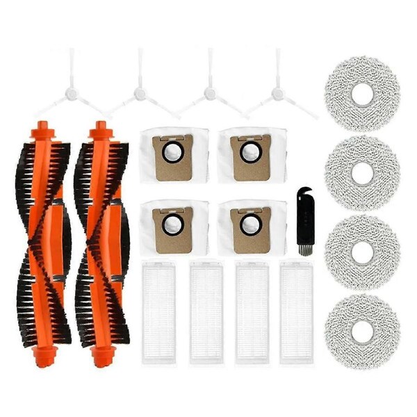 For M30 Pro Robot Vacuum Main Brush HEPA Filter Mop Pad Dust Bag Replacement Spare Parts Accessories