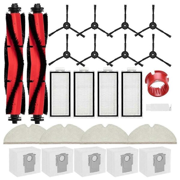 For Vacuum Cleaner Main Rubber Side Brush HEPA Filters Mopping Pads Dust Bags Accessories