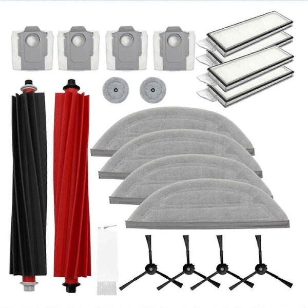 Spare Parts for S8 MaxV Ultra - Accessory Set with Side Brushes, Main Brushes, Filters, Dust Bags, Side Cloths