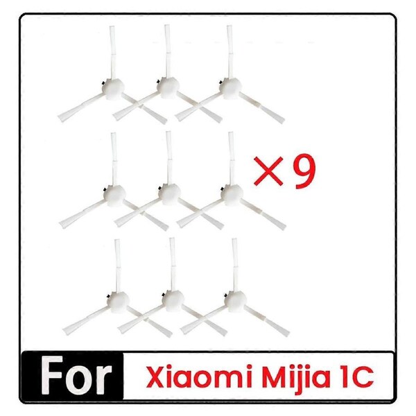 9 Pcs Side Brush for 1C Vacuum Cleaner Parts Robotic Robotic Replacement Side Brush