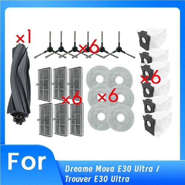 25 Pcs for E30 Ultra / Trouver E30 Ultra Sweeping Robot Cleaner Parts Replacement