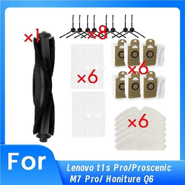 27 PCS for T1s Pro/ M7 Pro/ Q6 Vacuum Cleaner Accessories Replacement Parts