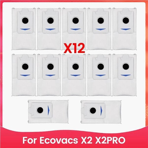 12PCS Vacuum Cleaner Dust Bag Accessories for X2 X2pro Vacuum Cleaner Accessories Replacement Dust Bag