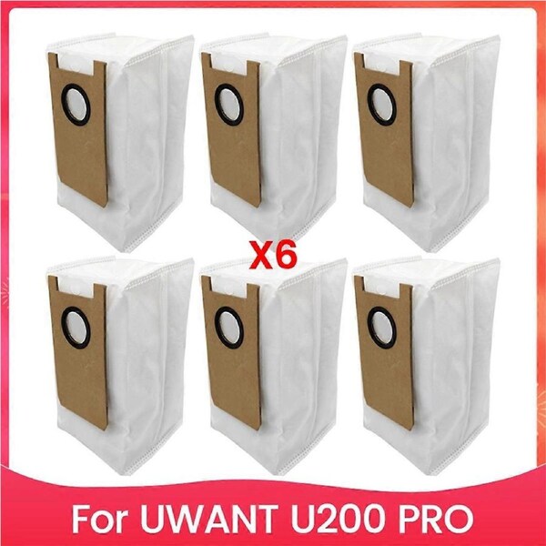 6PCS Dust Bag Set for U200 Pro Sweeping and Mopping Robot Dust Bag Accessories Replacement Parts