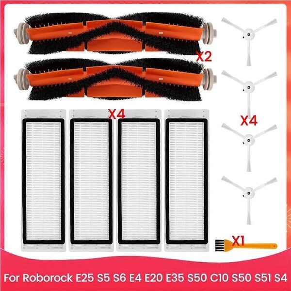 Accessories Kit for E25 S5 S6 E4 E20 E35 S50 C10 S50 S51 S4 Main Side Brush Hepa Filter Replacement Parts