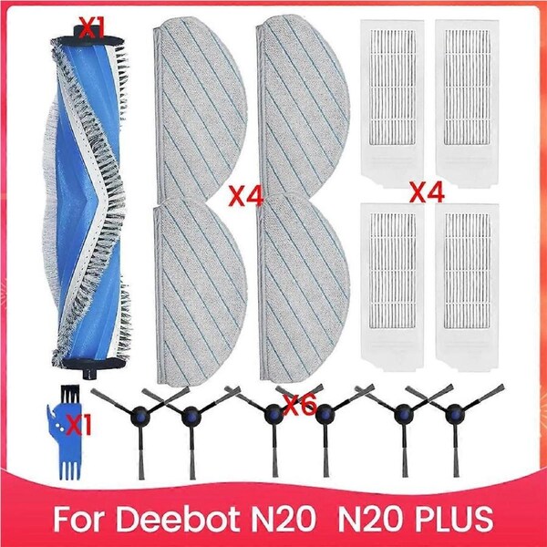 For N20, N20 PLUS Robot Vacuum Cleaner Accessories Main Side Brush Hepa Filters Mop Pads Replacement Parts