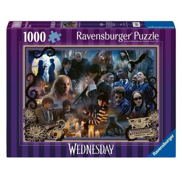Ravensburger Wednesday Wild Things Best of Season 1 1000 Piece Jigsaw Puzzle