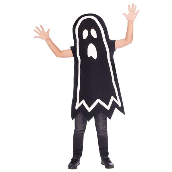 Glow in the Dark Stick Ghost Childs Costume Size 8-10 Years