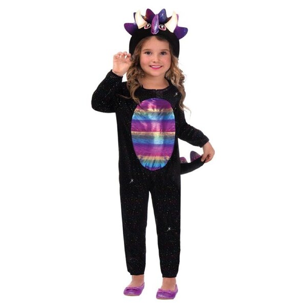 Dazzling Dino Girls Costume Size 4-6 Years