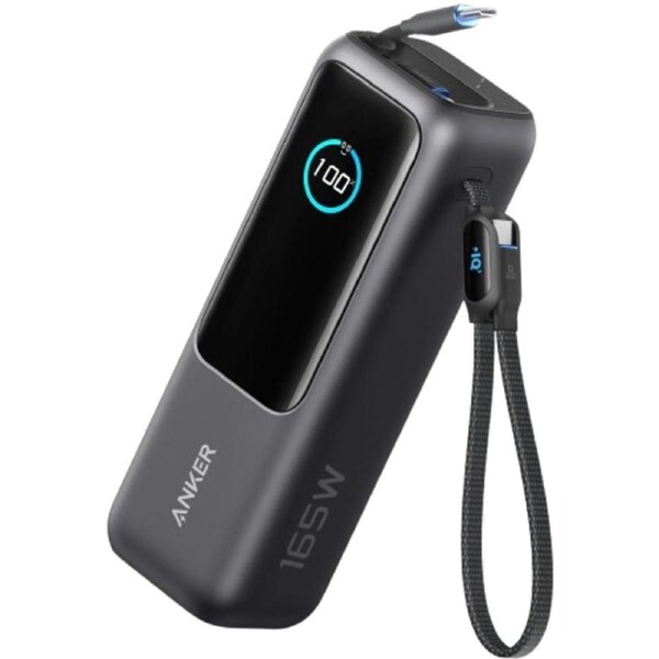Anker 25K 165W Power Bank with Retractable Cable