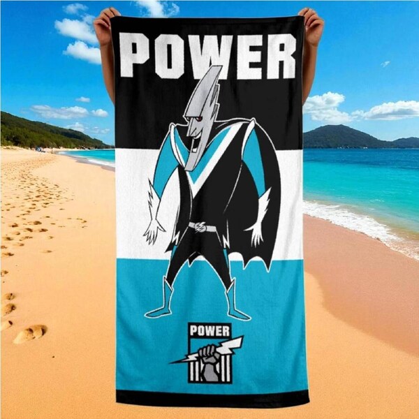 Port Adelaide Power Jumbo Beach Towel