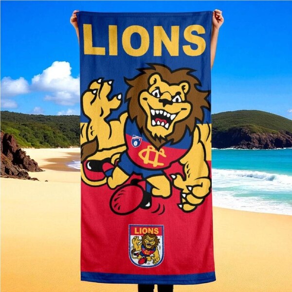 Brisbane Lions Jumbo Beach Towel