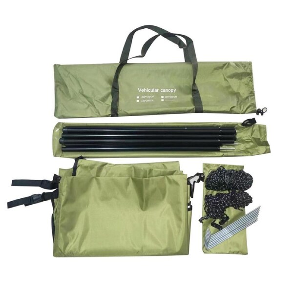 Car Side Awning Tent Rear Canopy Outdoor Camping Sunshade Shelter for SUV Use