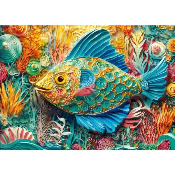 Cherry Pazzi - Quilled Fish Puzzle 1000pc