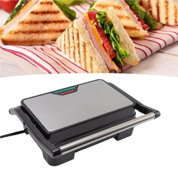Panini Press Sandwich Maker, Sandwich Press Grill with Non-Stick Coated Plates, Locking Lid, Cool Touch Handle, Panini Maker Panini Press Grill