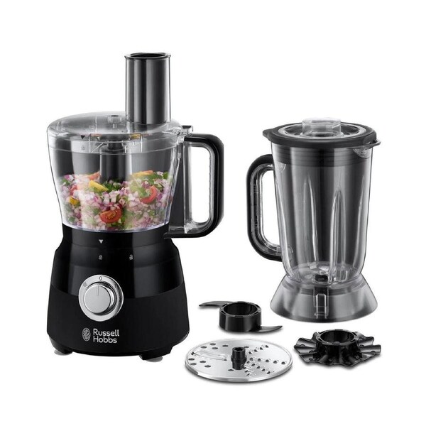 Russell Hobbs Food Chopper Processor - Electric Blenders Grinding Crusher Mixing - Slicing Whipping Shredder Whisk