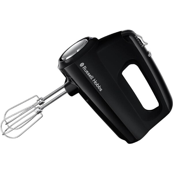 Russell Hobbs Hand Mixer 5 Speed - Egg Batter Whisk Batter Mixer Dough Hooks - Portable Kitchen Mixing