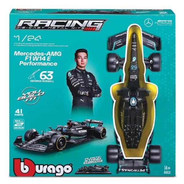 Bburago - 1:24 F1 Mercedes-AMG W14 #63 Russell Model Kit