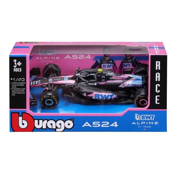 Bburago - F1 1:43 BWT Alpine 2024 A524 #10 Gasley