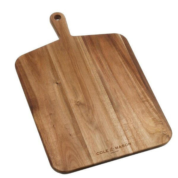 Cole & Mason Barkway Acacia Chopping & Serving Board - Large (D52.2 x W32.2 x H2.1cm)