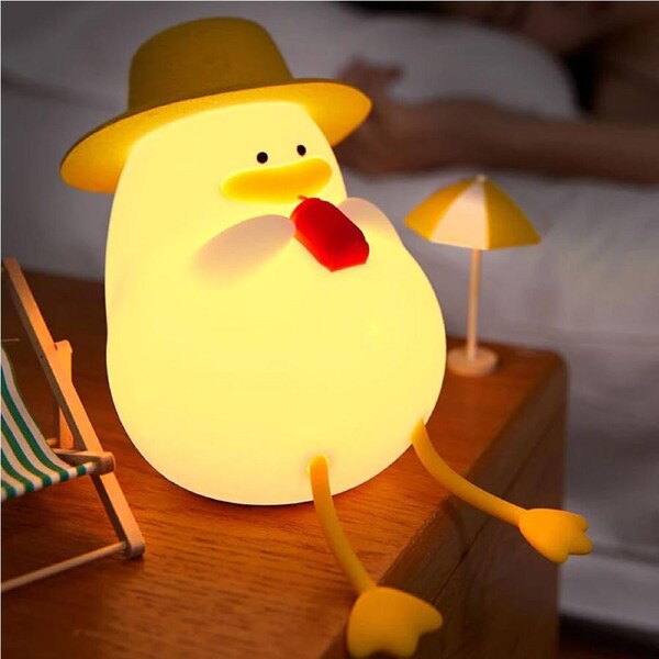 LED Night Light Rechargeable Duck Night Lamp Dimmable Lamps Bedside Nightlights