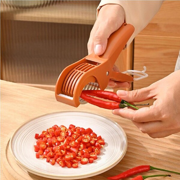 2 Pack Stainless Steel Vegetable and Fruit Slicer Multi Functional Salad Slicer