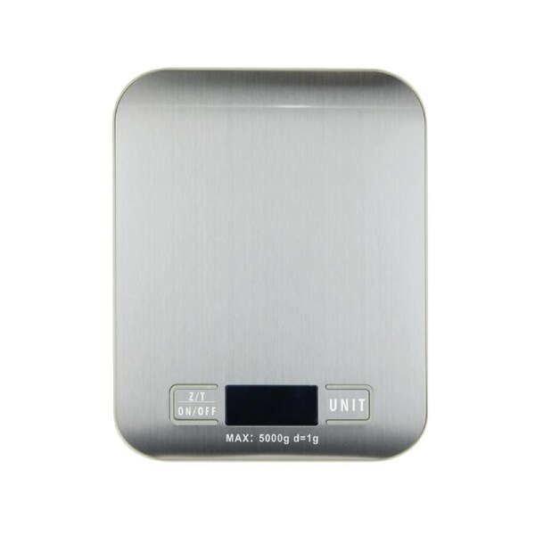 Cuisena Slim Line 5kg Digital Kitchen Scale - Silver