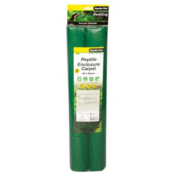Reptile Green Carpet 90cm x 60cm 2 pack for Enclosures by Reptile One