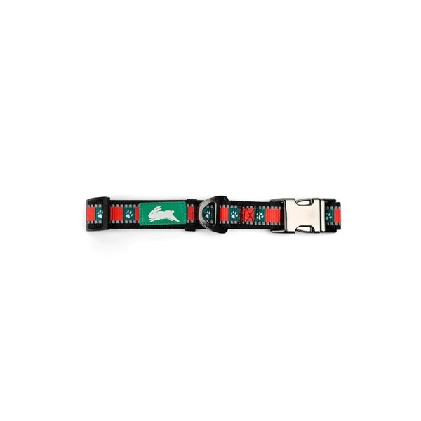 NRL South Sydney Rabbitohs Large Dog Collar 33cm to 52cm