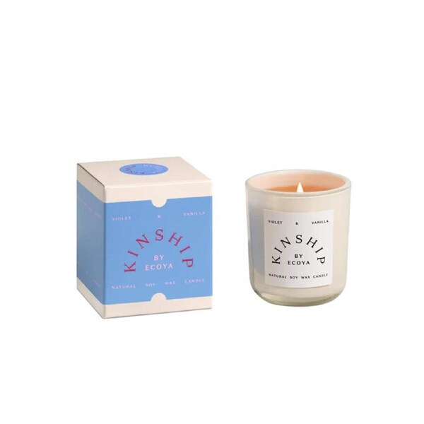 KINSHIP by ECOYA Violet & Vanilla Mini Candle 75g