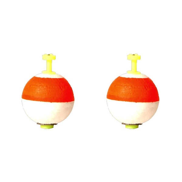 2PK SureCatch High Vis Tough Durable Round Weighted Foam Float - 1 1/2 inches