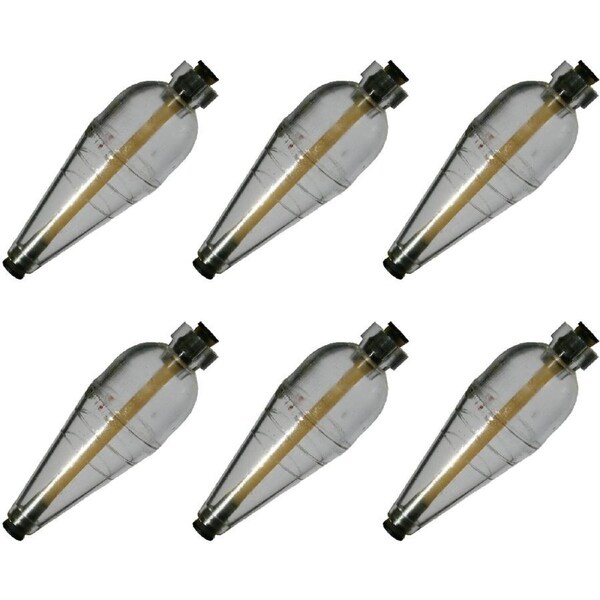 6PK A-Just-A Bubble 1/4oz Float Clear Adjustable Casting & Fishing Float USA