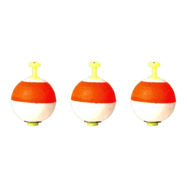 3PK SureCatch Highly Visible Tough Durable Round Weighted Foam Float - 1 inch