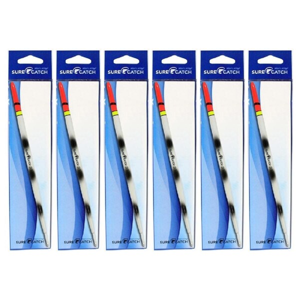 6PK SureCatch 190mm Pencil Quill Float - Estuary Fishing Float Fishing Accessory