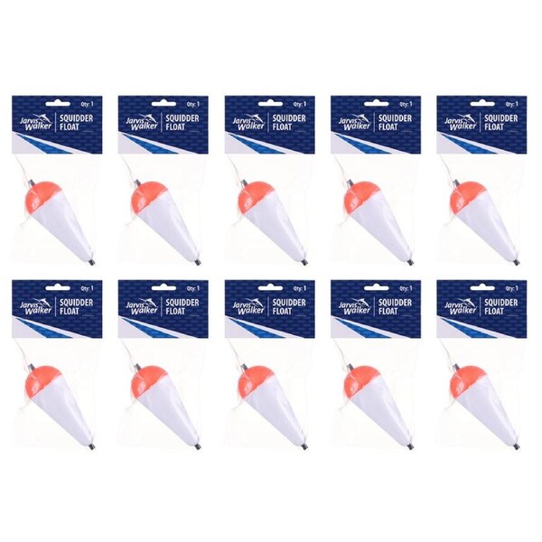 10PK Jarvis Walker 105mm Long Large Squidder Float Foam Fishing Float
