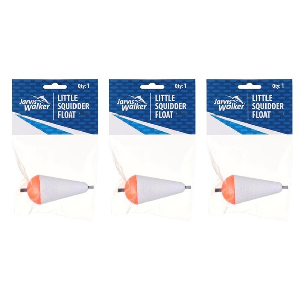3PK Jarvis Walker 75mm Long Small Squidder Float Foam Fishing Float