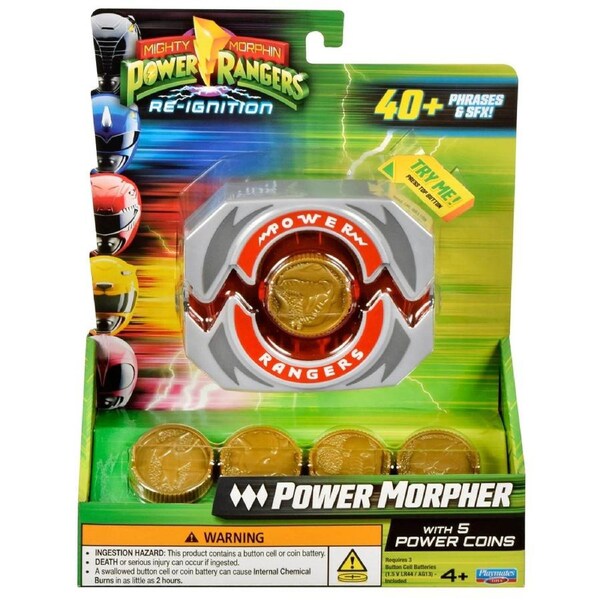 Mighty Morphin Power Rangers Re-Ignition Power Morpher Deluxe Buckle with Power Coins